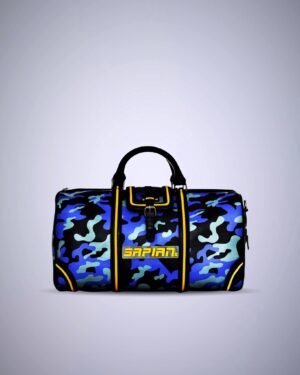 Henley Vegan Leather Logo Travel Duffel Bag